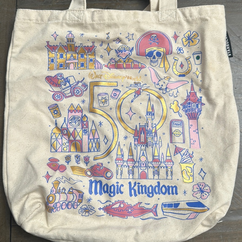 Disney’s 50th Anniversary Magic Kingdom Tote Bag used like 2 times